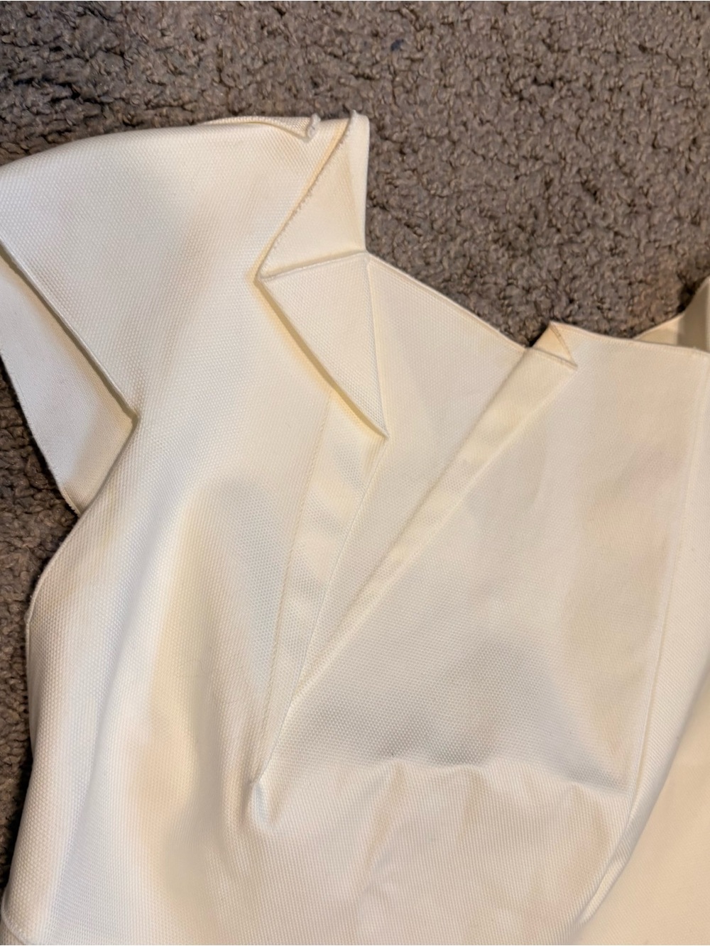 Roland Mouret For Bergdrof Goodman Sheath Dress In Off White Size US 2 - Picture 7 of 16